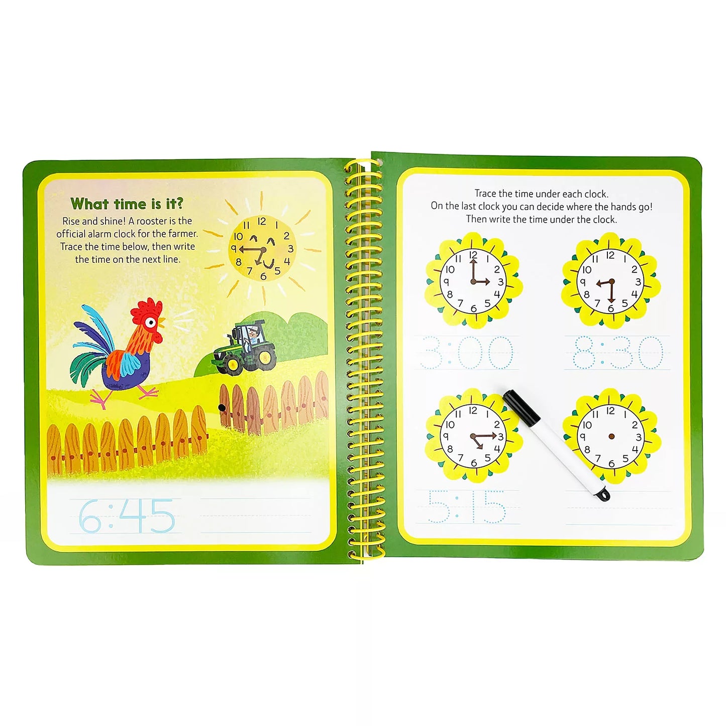 John Deere Kids Writing & Tracing Skills for Kids, Spiral Bound