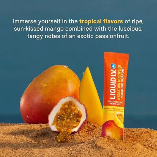 Liquid I.V. Hydration Multiplier + Immune Support – Mango Passion Fruit, Electrolyte Drink Mix