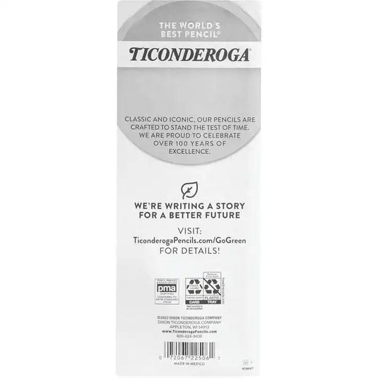 Dixon Ticonderoga Tri-Conderoga Pencils – 6-Pack Soft Grip #2 Pencils with Sharpener