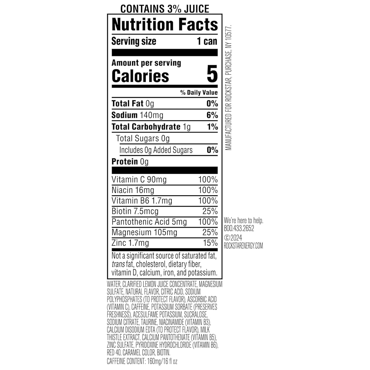 Rockstar Recovery Energy Drink – Non-Carbonated Hydration with Electrolytes