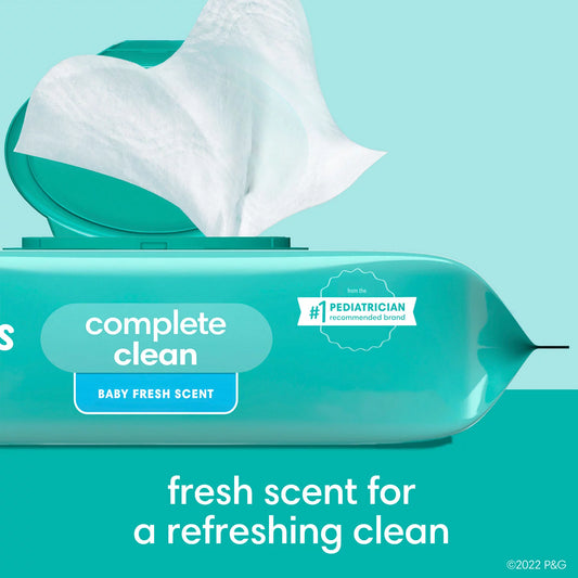 Pampers, Complete Clean Baby Wipes, Baby Fresh Scent, 15 pk., 1200 Wipes