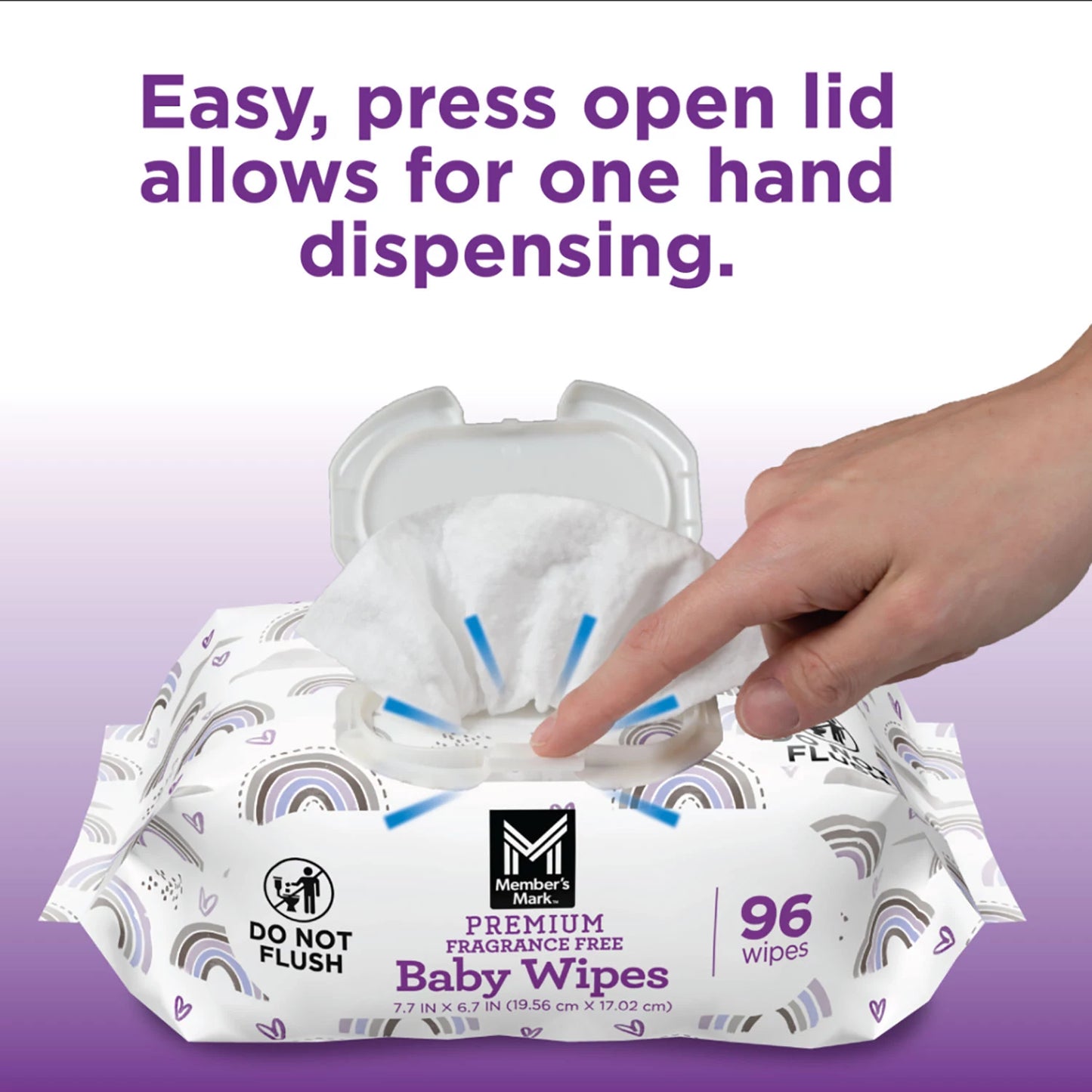 Member's Mark Premium Baby Wipes, Fragrance Free, 12 pk., 1152 Wipes