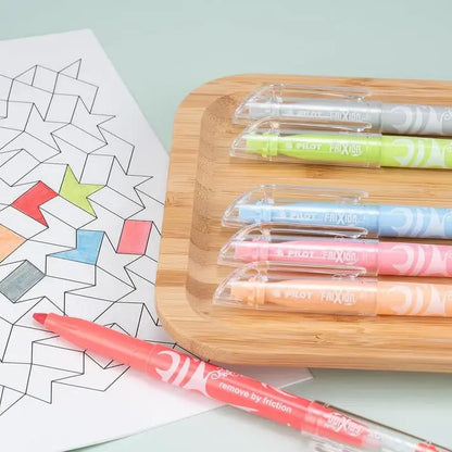 FriXion Light Pastel Erasable Highlighters with Erasing Tip & Sturdy Clip Chisel Tip Tub of 36 Assorted Colors