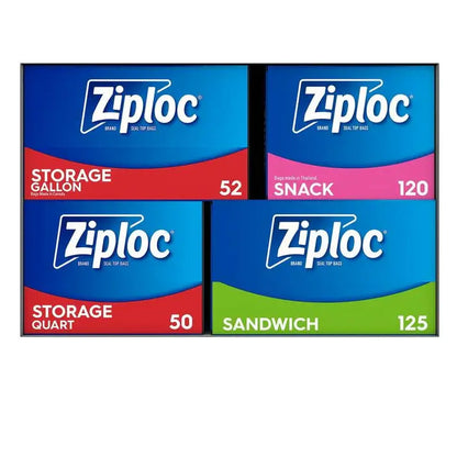 Ziploc Variety Total Bags, 347 Pack