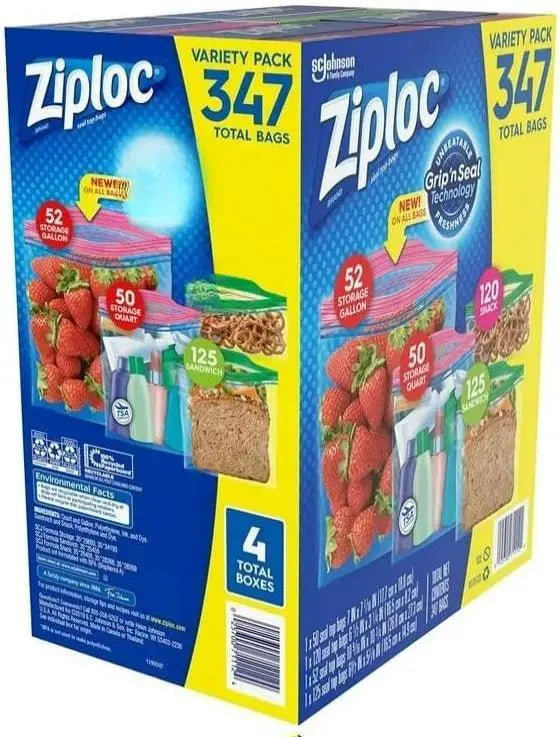 Ziploc Variety Total Bags, 347 Pack
