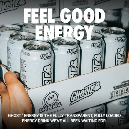 Ghost Energy Drink – Zero Sugar, 16 fl oz Cans (Pack of 6)