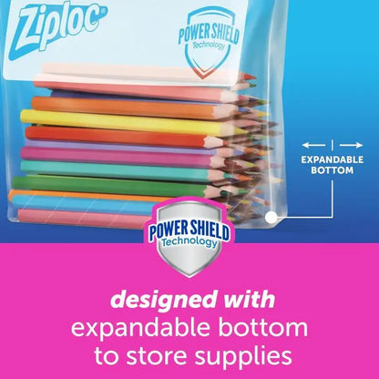 Ziploc Slider Storage Bags Variety Pack – 166 Count, Quart & Gallon, Expandable Bottom