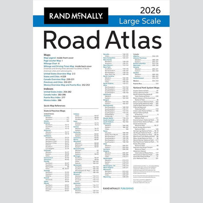 Rand McNally Road Atlas 2026 – United States, Canada & Mexico, Spiral-Bound, 304 Pages