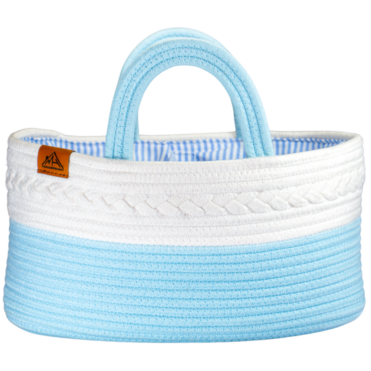Mojoo House Diaper Caddy - SKY BLUE