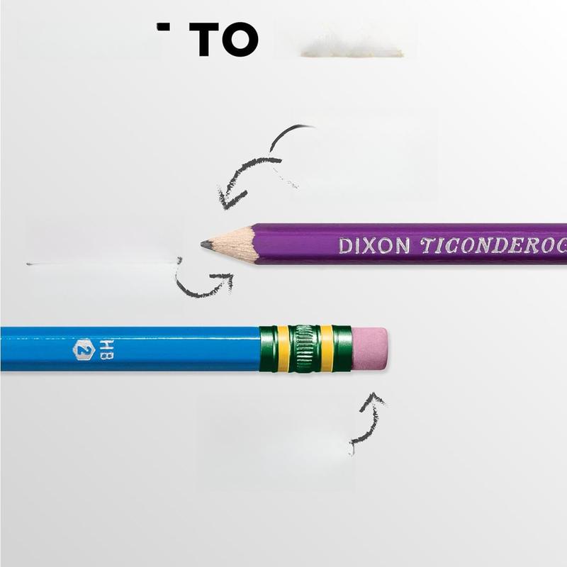 Wood-Cased Graphite, #2 HB Soft, Pre-Sharpened, Assorted Barrels, Black Lead, 10-Pack