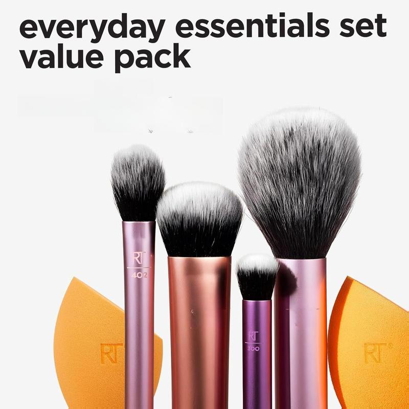 Real Techniques 6 Piece Everyday Essentials Makeup Brush Set