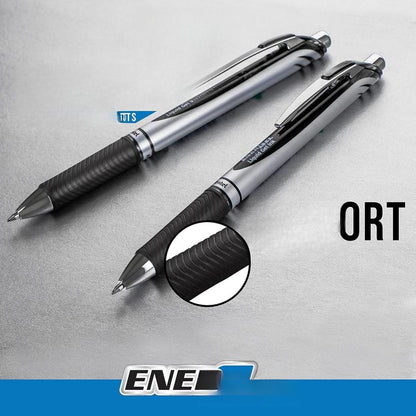 Pentel EnerGel RTX RT Liquid Gel Pens – 12 Pack, Assorted Colors, 0.7mm & 1.0mm