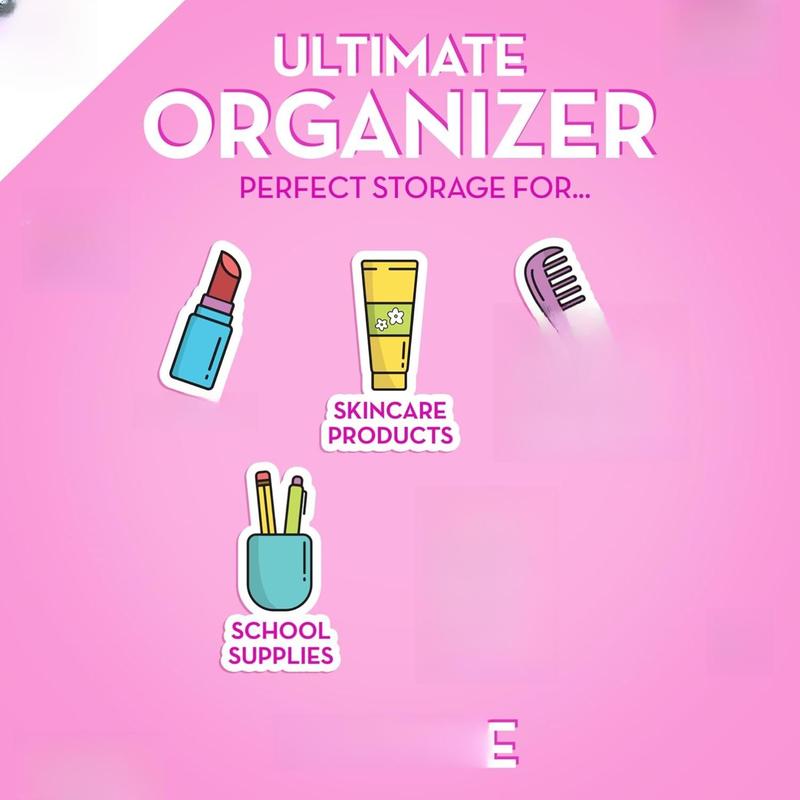 Caboodles On-The-Go Girl - Hot Pink Jelly Sparkle