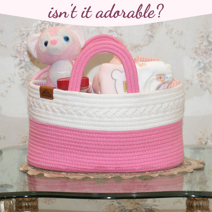 Mojoo House Diaper Caddy - PINK