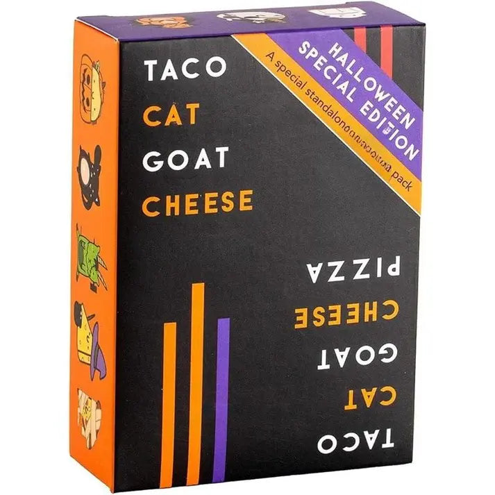 Taco Cat Goat Cheese Pizza – Halloween Edition Card Game, Ages 8+, Fast-Paced Party Fun
