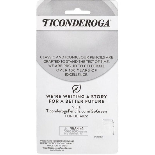 Ticonderoga Neon Erasers – 3 Packs, 12 Pencil-Top & 3 Hand-Held, Non-Toxic