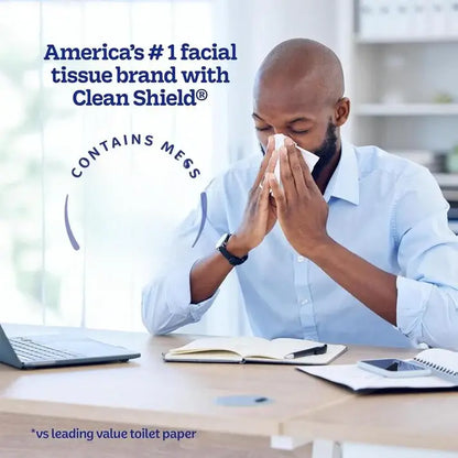 Kleenex On-The-Go Facial Tissues 8 Packs 10 Tissues per Box 3-Ply 80 Total Ultra-Absorbent Soft Durable Travel Packs Packaging May Vary