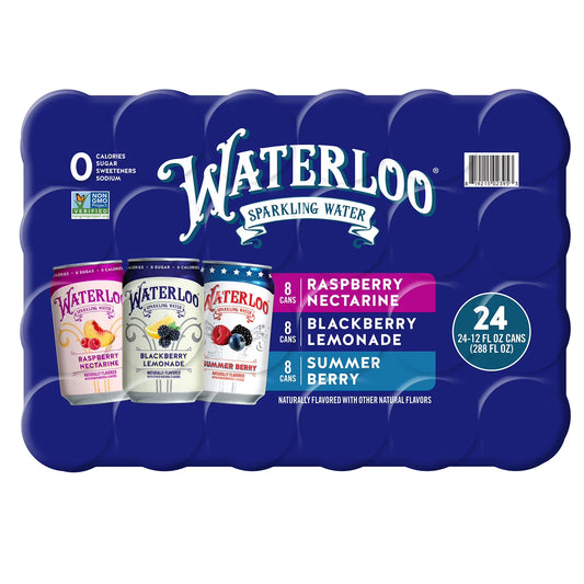 Waterloo Tropical Fruit Sparkling Water – Naturally Flavored Zero-Calorie Beverage (12 Pack)