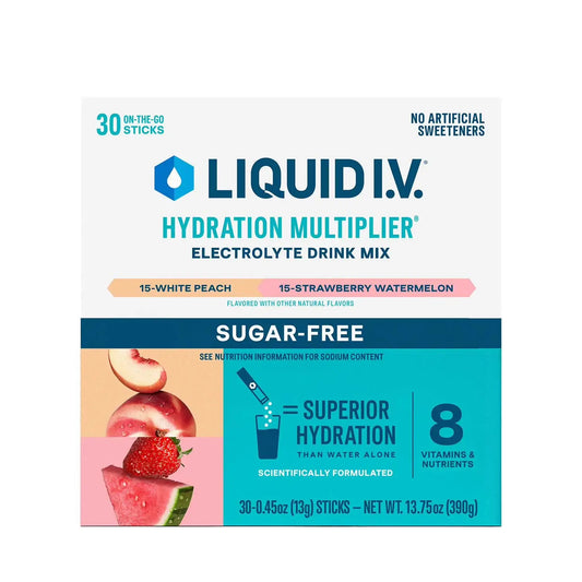 Liquid I.V. Hydration Multiplier Sugar-Free White Peach – Smart Electrolyte Drink Mix