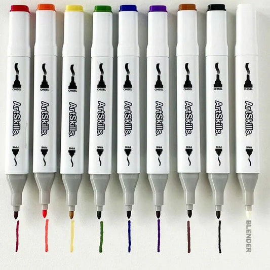 ArtSkills Marker Essential Artist Quality Dual-Tipped Markers and Pad Set
