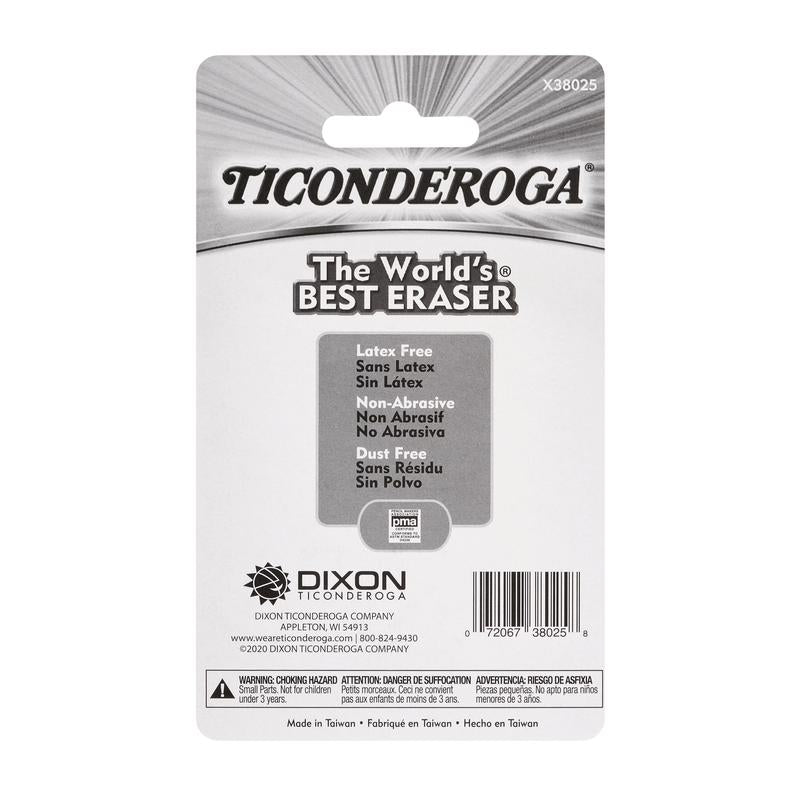 Wedge Cap Erasers for Grades K-12 White 25 Count Soft Latex-Free Smudge-Free