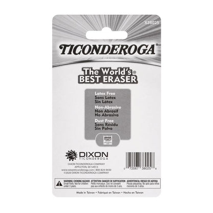 Wedge Cap Erasers for Grades K-12 White 25 Count Soft Latex-Free Smudge-Free