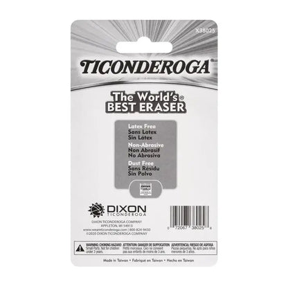 Wedge Cap Erasers for Grades K-12 White 25 Count Soft Latex-Free Smudge-Free