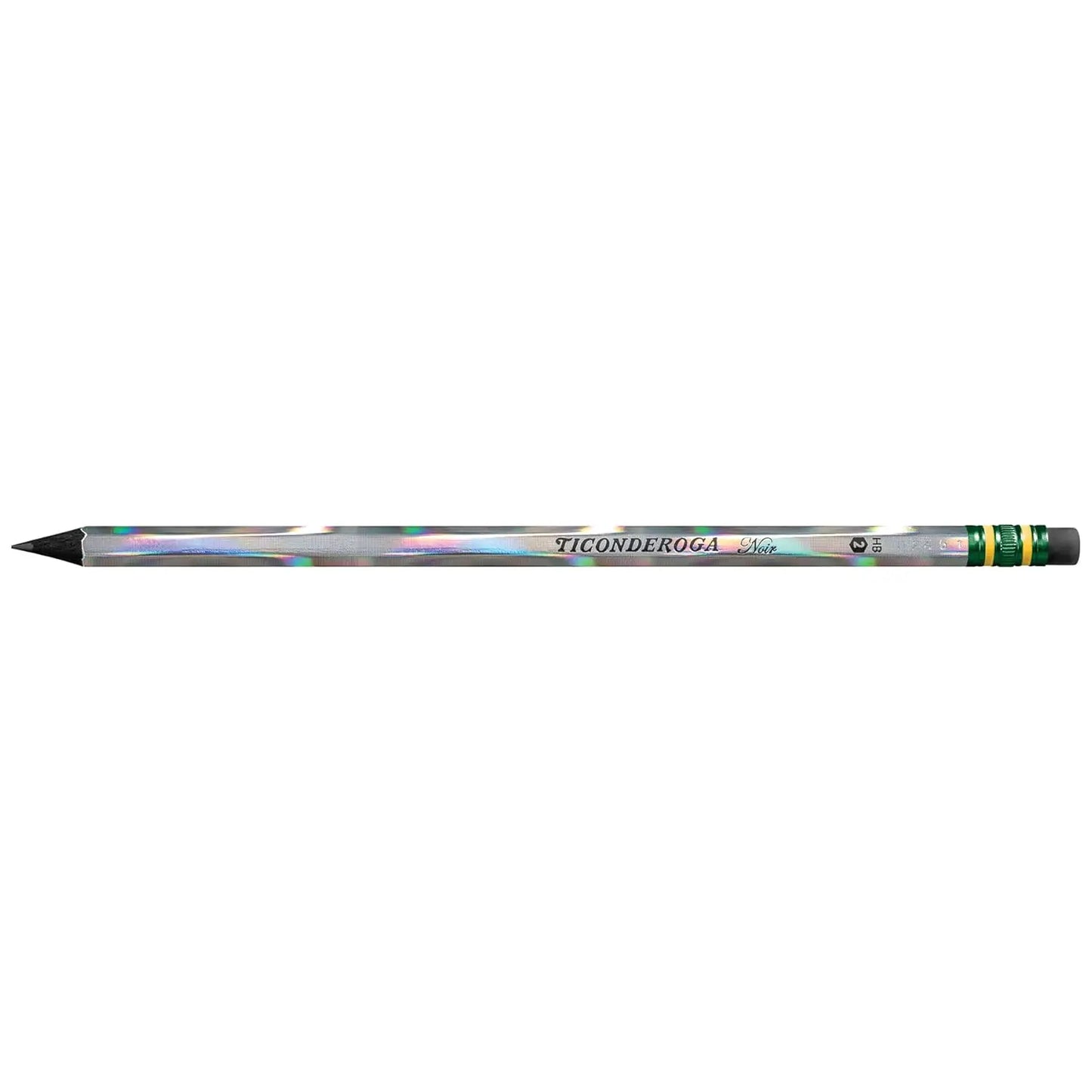 Ticonderoga Noir Black #2 Pencils – Holographic Wood-Cased Design