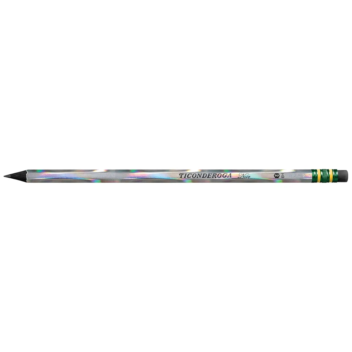 Ticonderoga Noir Black #2 Pencils – Holographic Wood-Cased Design