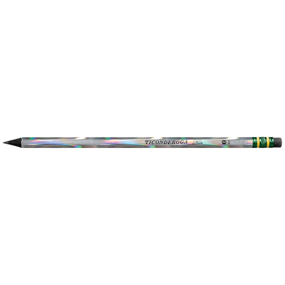 Ticonderoga Noir Black #2 Pencils – Holographic Wood-Cased Design