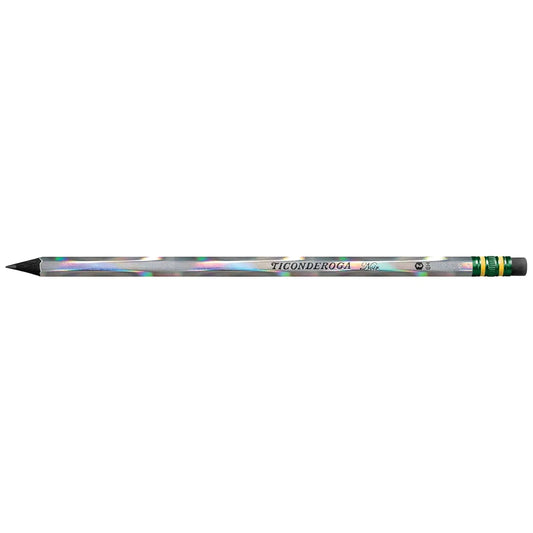 Ticonderoga Noir Black #2 Pencils – Holographic Wood-Cased Design