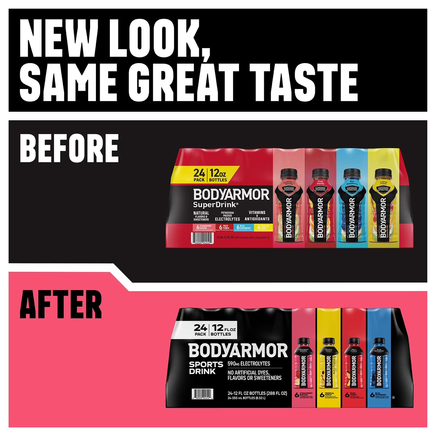 BODYARMOR Sports Drink Variety Pack – Potassium-Packed Electrolyte Hydration for Athletes