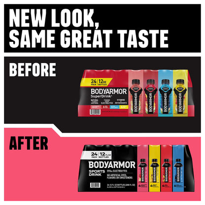 BODYARMOR Sports Drink Variety Pack – Potassium-Packed Electrolyte Hydration for Athletes