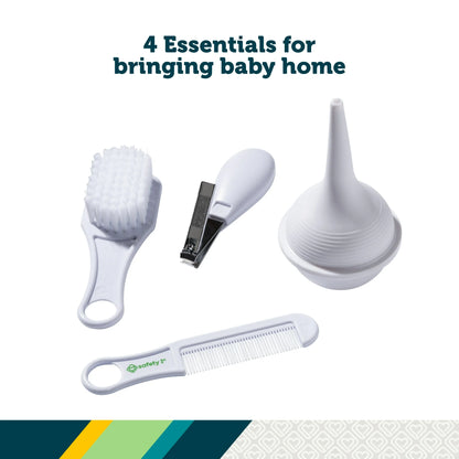 Safety 1st Baby Care Basics 4 Piece Infant Essentials Set, White