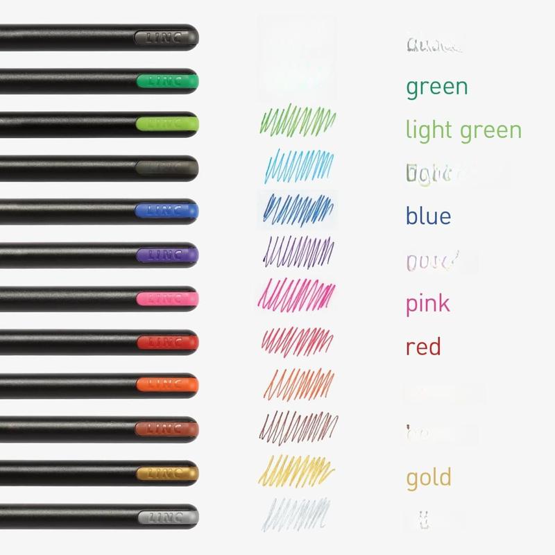 Pentonic Gel Pens Set – 12 Vibrant Colors | Smooth Ink Flow | Extra Fine, Fine & Medium Tips