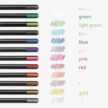 Pentonic Gel Pens Set – 12 Vibrant Colors | Smooth Ink Flow | Extra Fine, Fine & Medium Tips