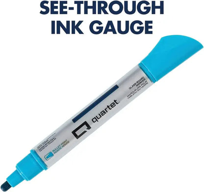 Quartet Glass Dry Erase Markers (8-Pack) | Bold Liquid Ink, Bullet Tip for Whiteboards & Glass Boards | Assorted Colors