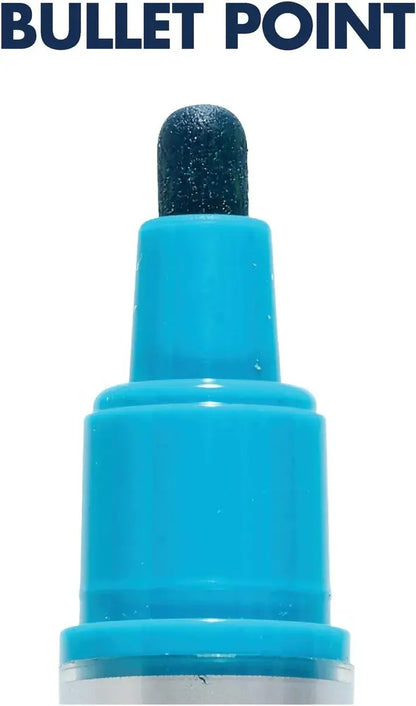 Quartet Glass Dry Erase Markers (8-Pack) | Bold Liquid Ink, Bullet Tip for Whiteboards & Glass Boards | Assorted Colors