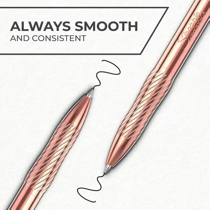 Sharpie S-Gel Gel Pen – Copper Metal Body, 0.7mm Medium Point with Refill