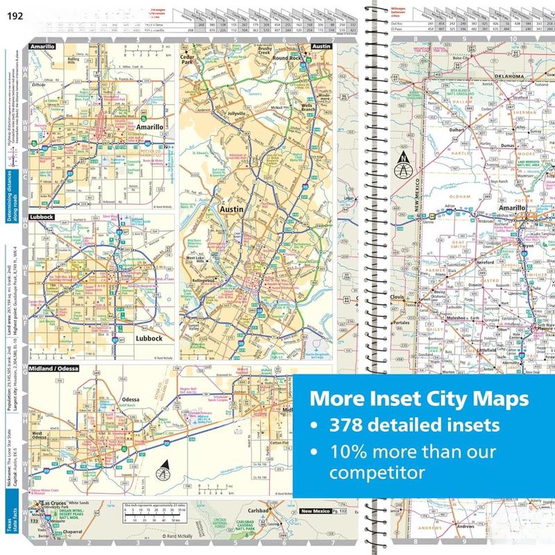 Rand McNally Road Atlas 2026 – United States, Canada & Mexico, Spiral-Bound, 304 Pages