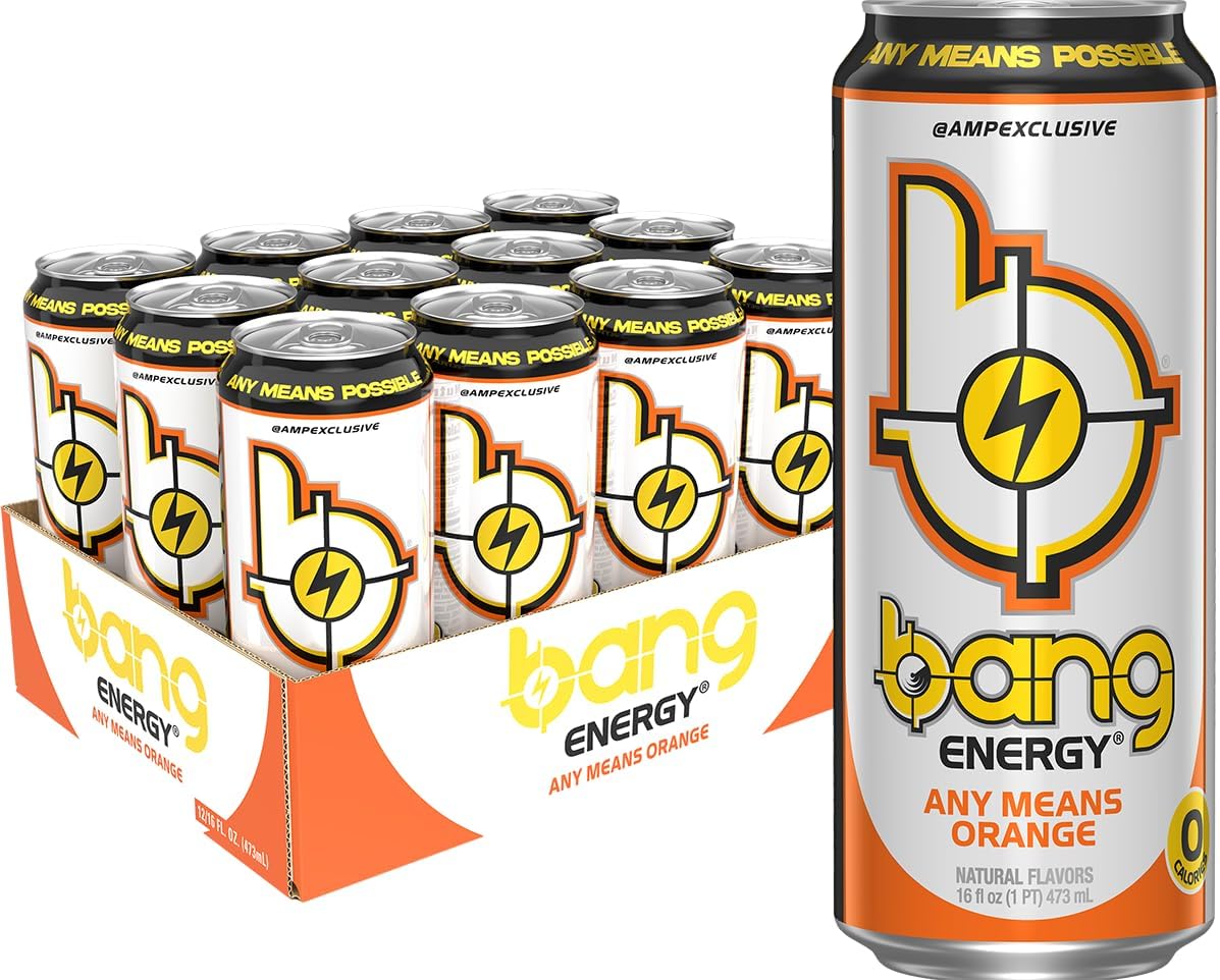 Bang Any Means Orange Energy Drink – 12 Pack