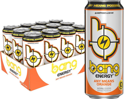 Bang Any Means Orange Energy Drink – 12 Pack