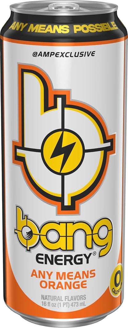 Bang Any Means Orange Energy Drink – 12 Pack