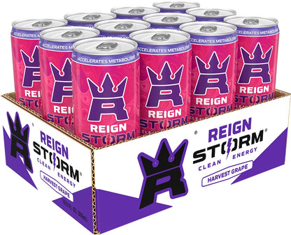 REIGN Storm Concord Grape Energy Drink – 12 Pack