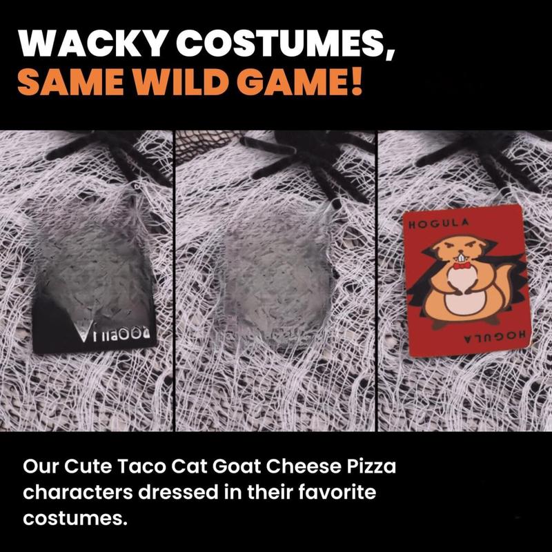 Taco Cat Goat Cheese Pizza – Halloween Edition Card Game, Ages 8+, Fast-Paced Party Fun