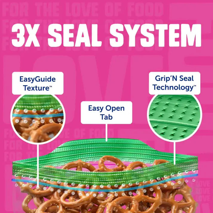 Ziploc Grip ’n Seal Top Snack Bags, 300 Count