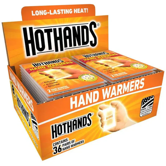 Air-Activated Hand Warmers – Quick Heat, Up to 8 Hours, 36 Pairs, TSA Approved