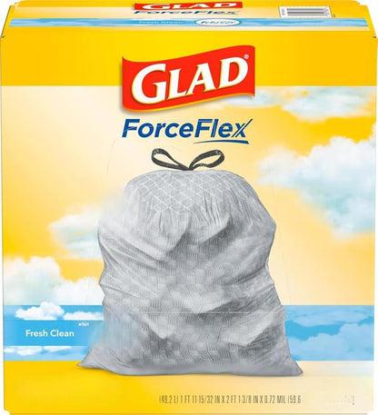 Glad Household ForceFlex Tall Kitchen Drawstring Trash Bags - 13 Gallon