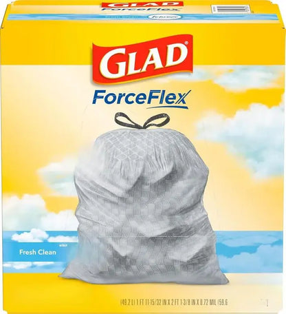 Glad Household ForceFlex Tall Kitchen Drawstring Trash Bags - 13 Gallon