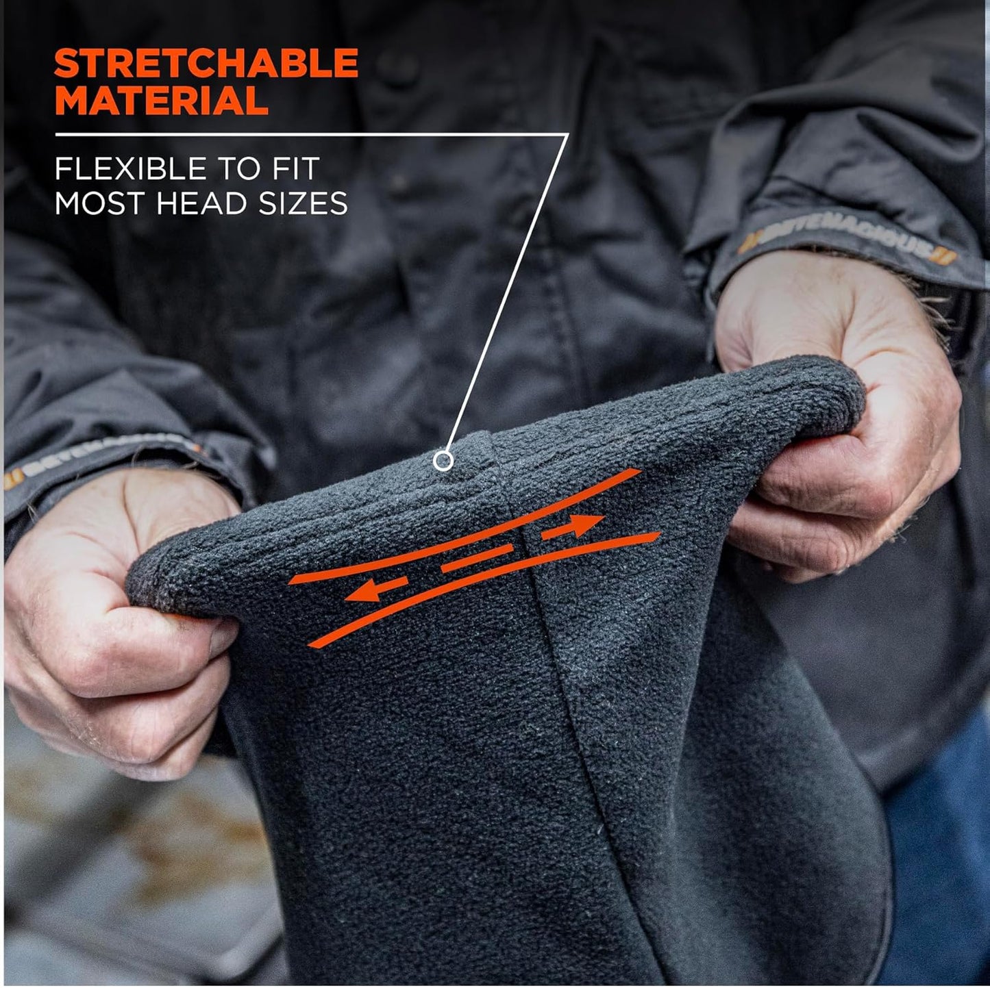 Balaclava, Winter Face Mask, Thermal Black Fleece, Ergodyne N-Ferno 6821